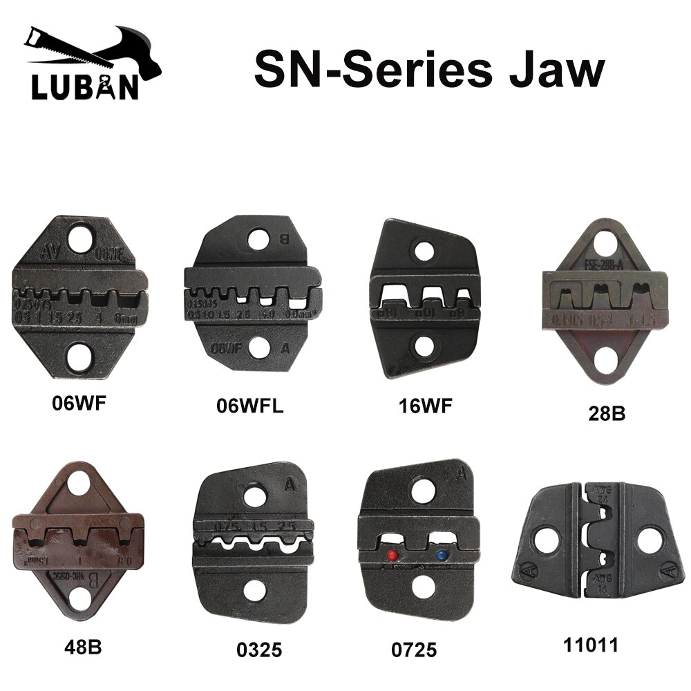 Mini europeisk formsats för sn  sn48b crimptång serie handpressverktyg och för  sn28b sn48b sn11011 sn0725 sn0325 sn06