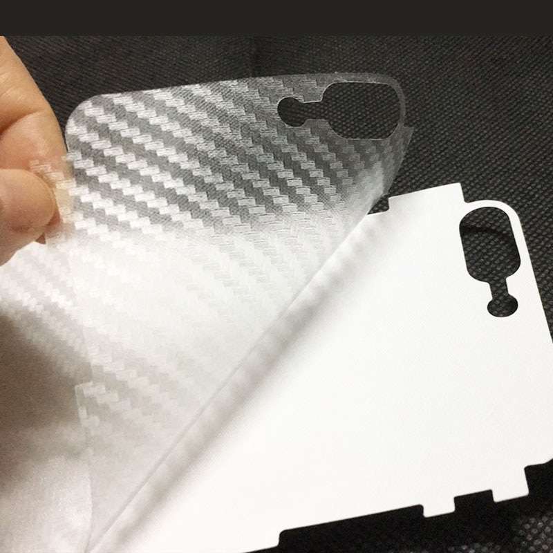 5pcs Stickers for iPhone 6 6S 7 8 plus X XS Max XR Back Film Protector Anti-fingerprint Matte Carbon Fiber Decor Sticker