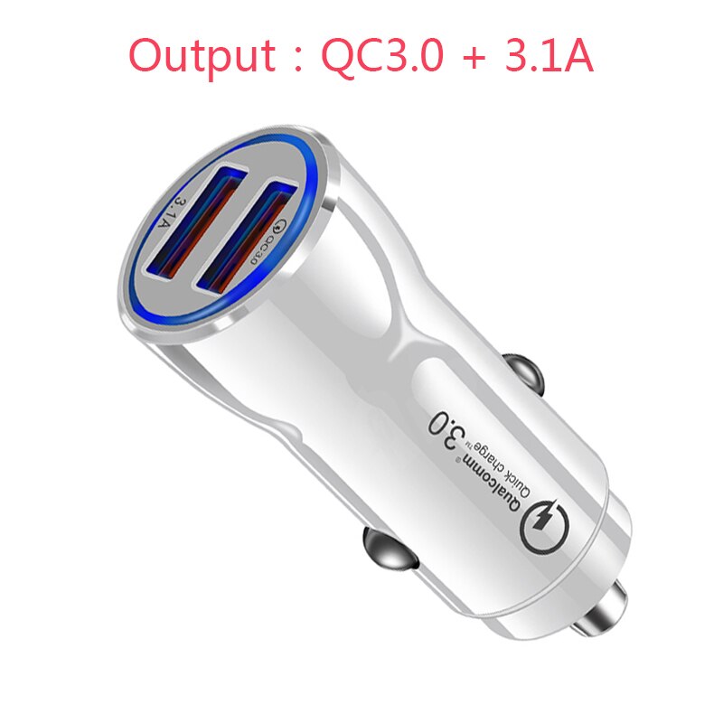 VIKEFON USB Auto Ladegerät Schnell Ladung 3,0 QC 3,0 praktisch USB Typ C Schnelle Ladung für iPhone X Samsung xiaomi Auto-Ladegerät: C