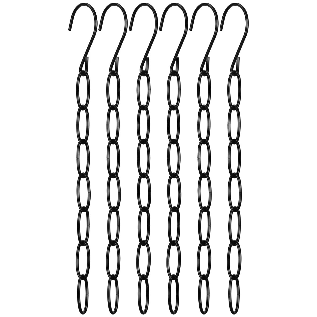 Multifunctional Chain Hanger Wardrobe Storage Multi-Layer and Folding Drying Rack Clothing Display Space-saving Hanger: Light Grey