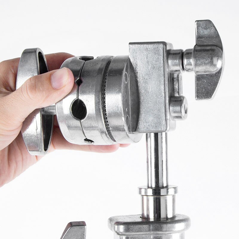 Cabeza de agarre resistente de Metal c-tipo fotografía ic cabeza giradiscos adaptador de montaje para soporte de luz