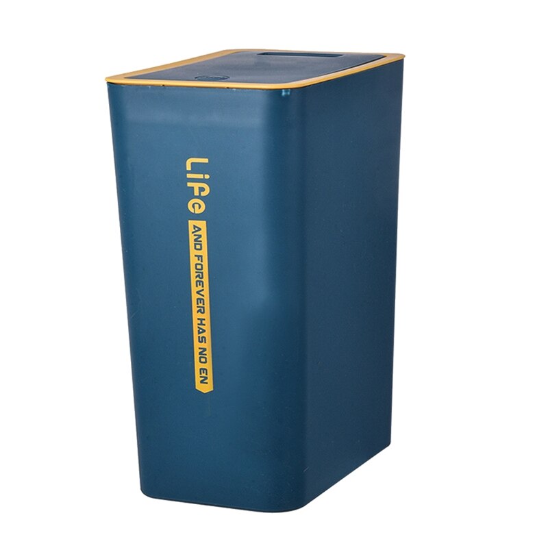 Household Simple And Hand-Pressed Trash Can/Kitchen Trash Can: light coffee