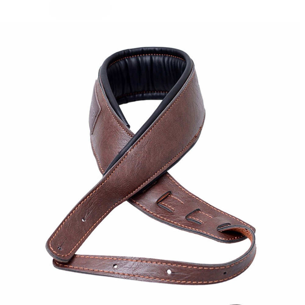 MoonEmbassy PU Lederen Gitaarband Verstelbare Zachte Bas Bandjes Accessoires