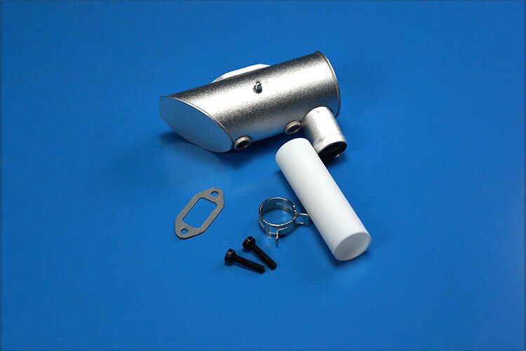 Single Hole / Double Hole Muffler Exhaust Pipe for DLE111 Gasoline Engine