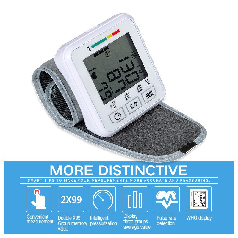 Medische Digitale Bloeddrukmeter Bloeddrukmeter Vinger Pulsoxymeter Body Thermometer Armband Bloeddrukmeter