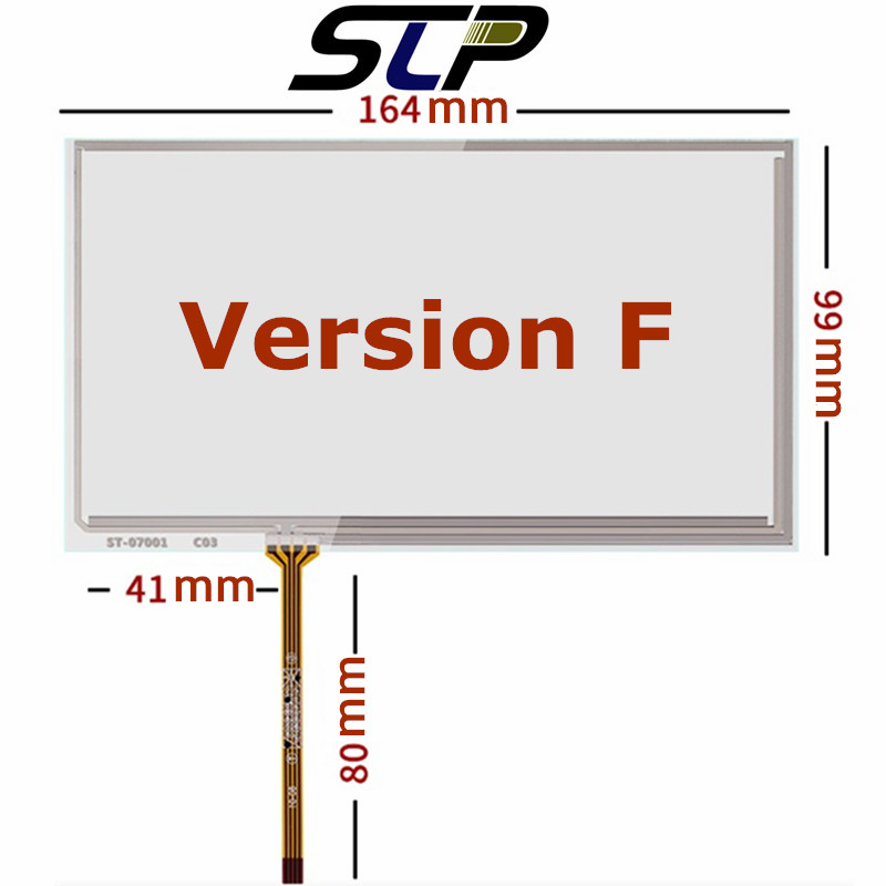 10 Stuks 7 "Inch Touchscreen Voor HSD070IDW1-D00 A20 A21 Industriële Weerstand Handgeschreven Touch Panel Glas Digitizer 164Mm * 99Mm: 10 Pcs Version F