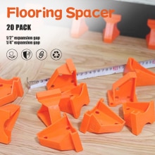20Pcs Flooring Spacers Laminate Vinyl Plank Flooring Tools 1/4" and 1/2" Gap Hardwood & Floating Floor Installation Tool