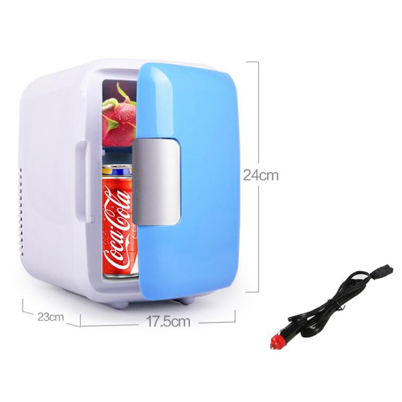 4L Mini Refrigerator Car Cold Warm Dual Purpose Household Freezer Portable Car Travel Food Fruit Storage Refrigeration Machine