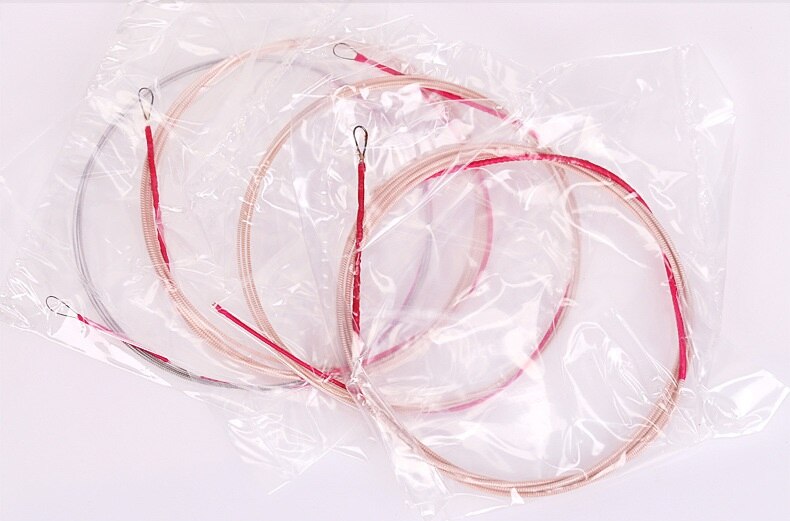 1 set Pipa String Peony-shaped Steel Lute Strings 1-4 Sets of Single Wire Strings