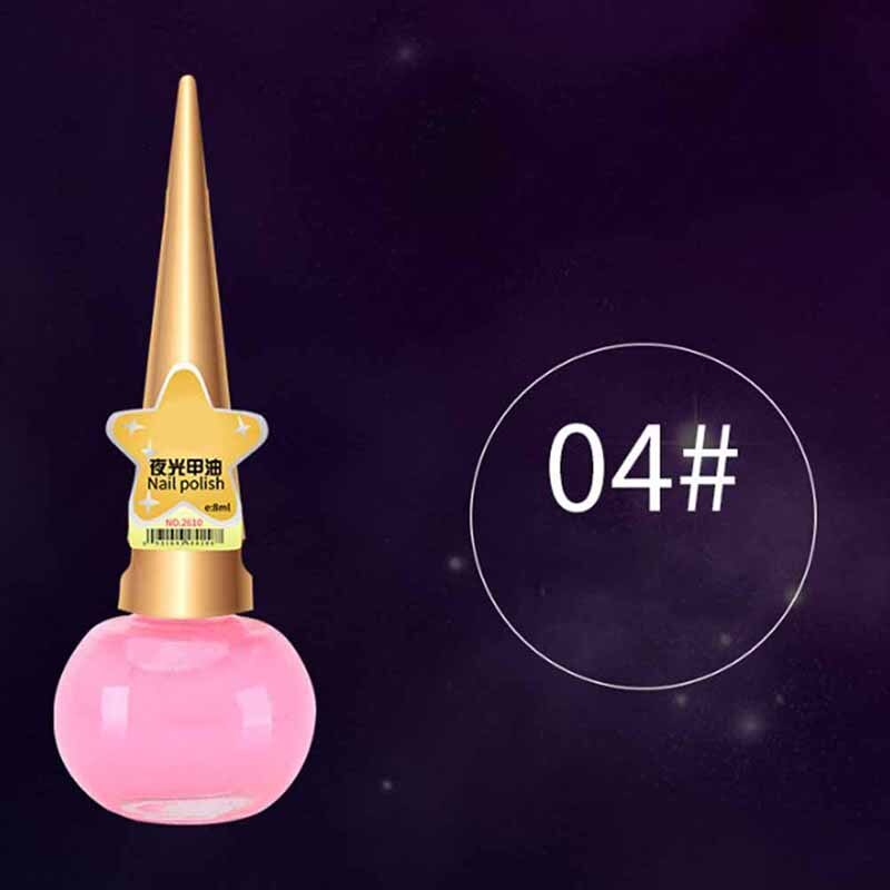 Vernis à ongles en Gel Fluorescent, Non toxique, 12 couleurs, néon lumineux, 14ML, à la , brille dans la nuit, pour femmes et enfants: 4