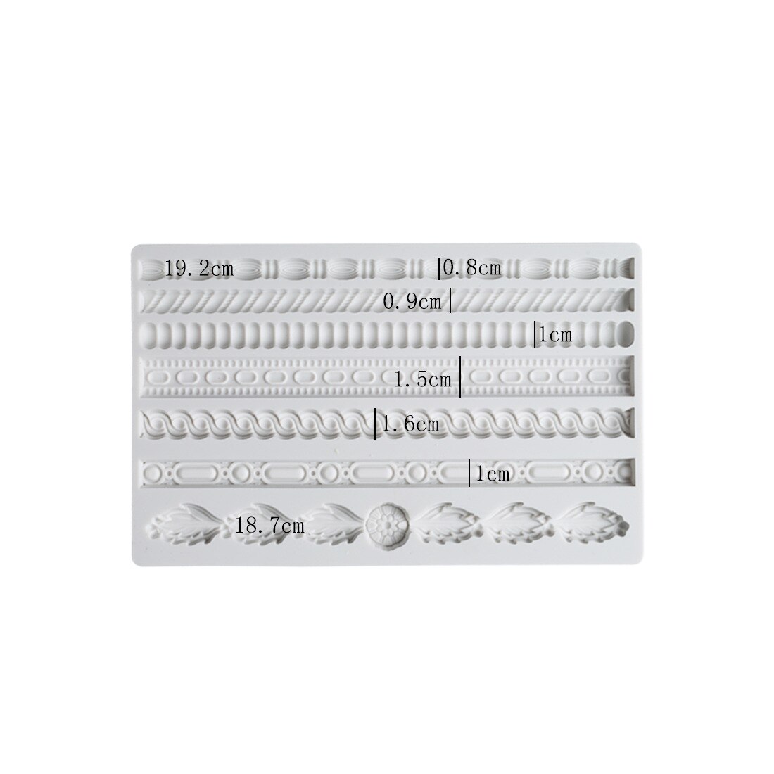 Plaster Molds Silicone Resin Embossed Rim Mould 3d Wall Panel DIY UV Concrete Jewelry Accessories Fondant Clay Mold