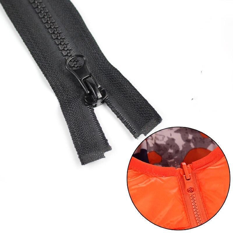 Cncraft 1 st 5#  dragkedjor öppen dragkedja 70cm resin dragkedja för att sy plagg lång kappa dunjacka, gör-det-själv sömnad 10 st/lot