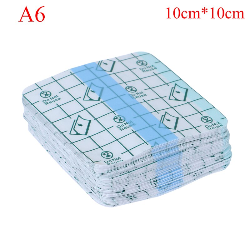 100Pcs/50Pcs Transparante Tape Pu Film Pleister Waterdicht: 10cm x 10cm 50pcs