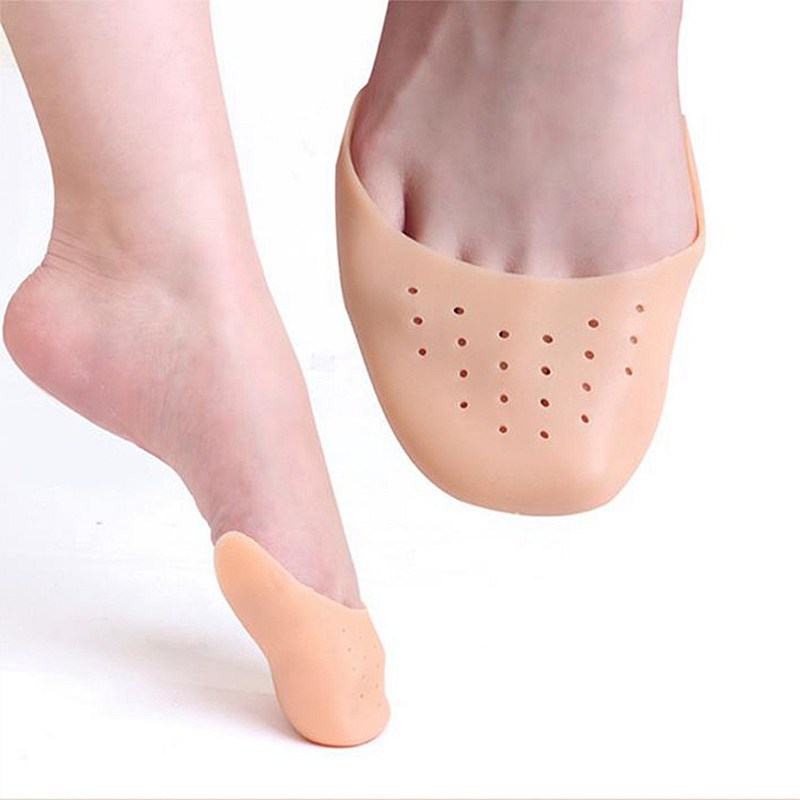 Almohadillas para protección del dedo del pie, plantillas de silicona, cómodas almohadillas para zapatos, alivio del dolor, plantilla antideslizante de silicona para el cuidado de los pies de las mujeres