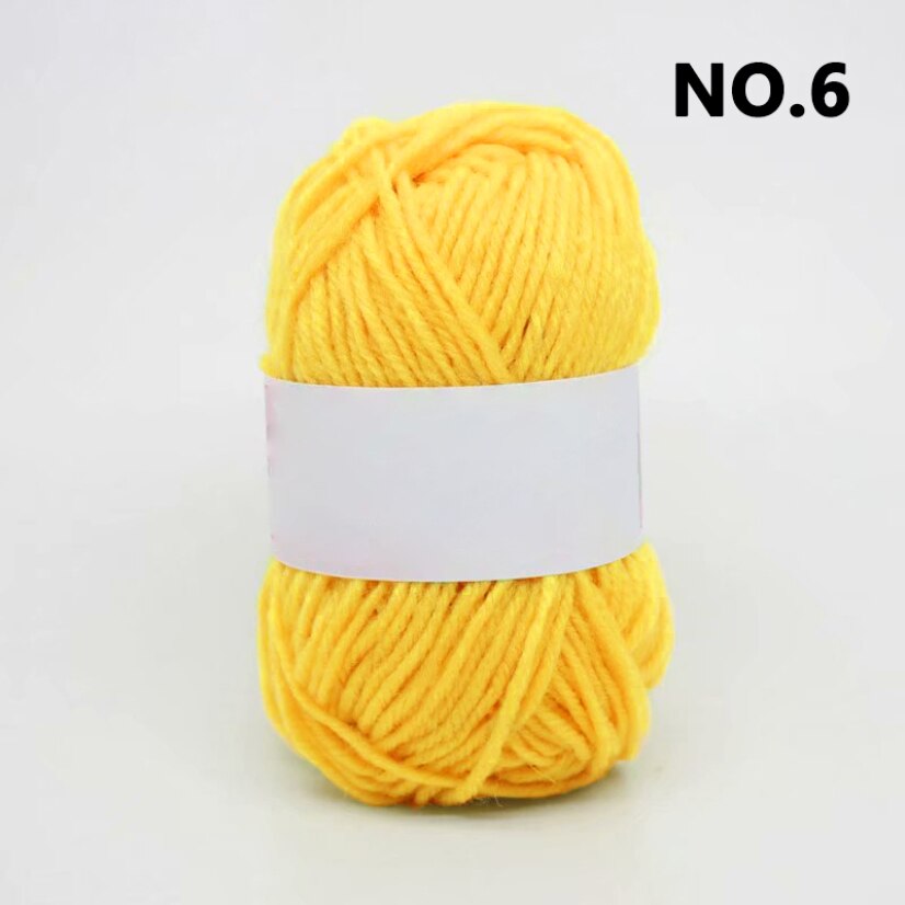25g Soft Acrylic Yarn Knitting Crafts Soft Yarn Colorful Craft Baby Wool Knitted Diy Hand Made Doll Cloth Sweaters Yarn Balls: 6