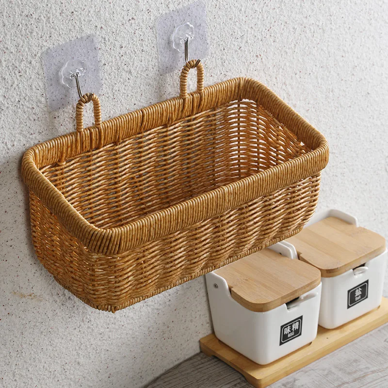 Aufbewahrungskorb zum Aufhängen ein der Zauberstab, Behälter, dekorativer Korb, handgewebter Küchenaufbewahrungskorb für Garten, Blumentopf, Wohnzimmer