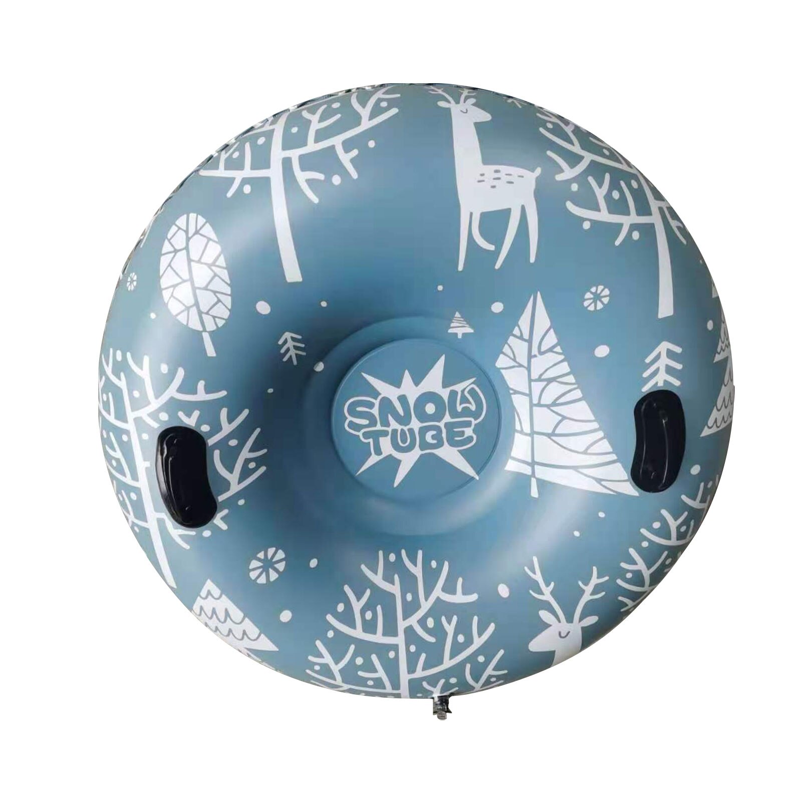 Skiing Snow Tube Sleigh Tubing Winter Outdoor Inflatable Ski Circle Children Adult Ski Ring Skiing Thickened Floated Sled: Default Title