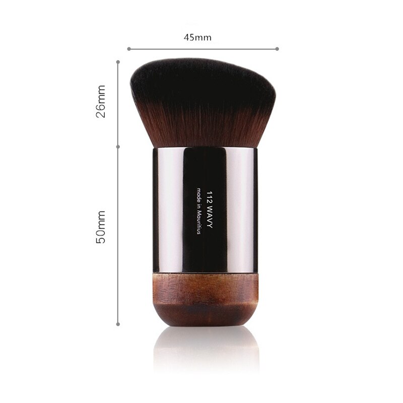 2021New Big Powder Brush Makeup Foundation Blusher Setting Loose Powder Brush Red Synthetic Hair Makeup Tool MUF124: MUF112