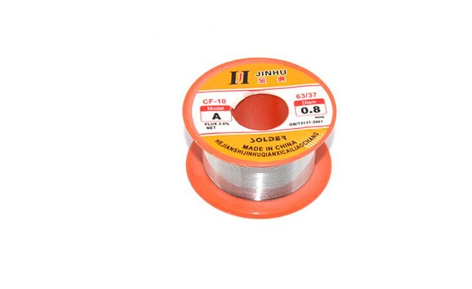 Rouleau de fil à souder pour étain, 0.3/0.4/0.5/0.6/0.8/1/1, 2/1mm 50/5/2g, noyau de colophane, 100
