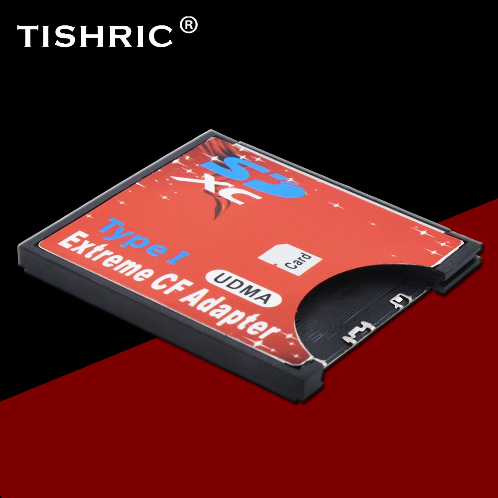 Tishric Wifi Sd Naar Cf Card Adapter Sdhc Sdxc Flash Type Geheugenkaart Reader Converter Voor Slr Camera