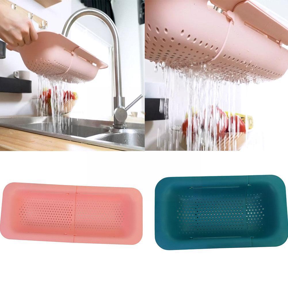 Colador de silicona para escurrir frutas y verduras, colador, escurridor, accesorios de cocina, colador para lavar, 1 unidad, I6n0