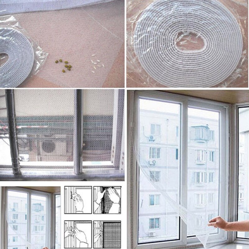 White Color Window Screen invisible sand window Mesh Net Insect Fly Bug Mosquito Moth Door Netting