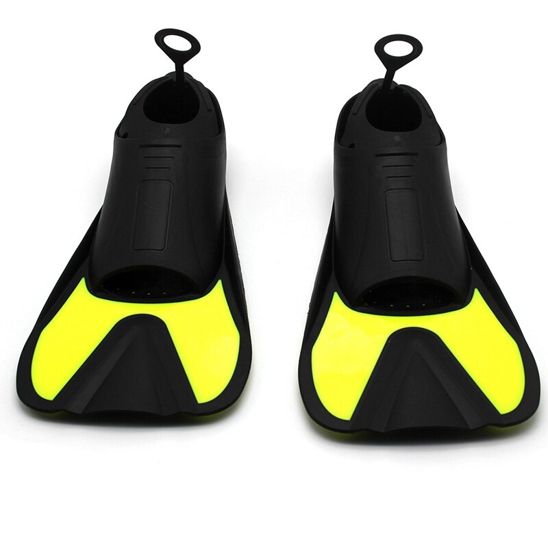 Diving Fins - Short Fins for Adults & Kids - Lightweight Training Snorkel Gear
