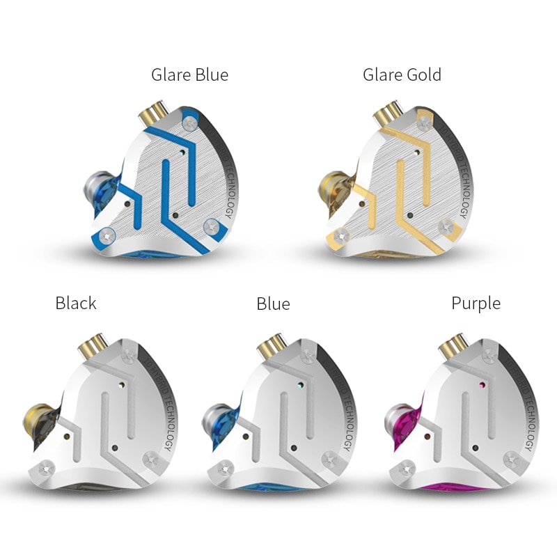 KZ ZS10 Pro auricolare In metallo con microfono musica HiFi cuffie cablate cancellazione del rumore nell&#39;orecchio Sport gioco auricolari cuffie