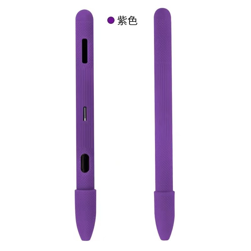 Zachte Siliconen Case Voor Samsung Galaxy Tab S4 Tablet Smart Pen Beschermhoes Stylus Pen Beschermhoes Voor Samsung S4: Paars