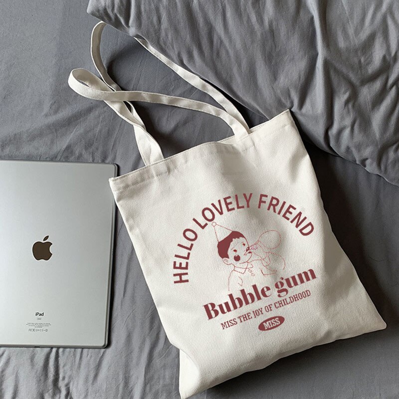 Women's Canvas Shoulder Tote Bag Large Cotton Cloth Shopping Bags for Lady Female Handbag Foldable Reusable Beach Shopper Bag: 4