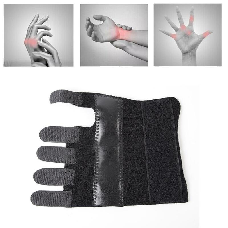 Elastische Polssteun Vinger Mouwen Brace Carpaal Tunnel Polssteun Pols Spalk Band Duim Vinger Juiste Pijn Hand T5P9