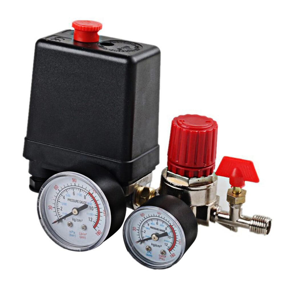 Drukschakelaar Air Valve Manifold Compressor Control Regulator Meters Inflators Auto-onderdelen Onderhoud