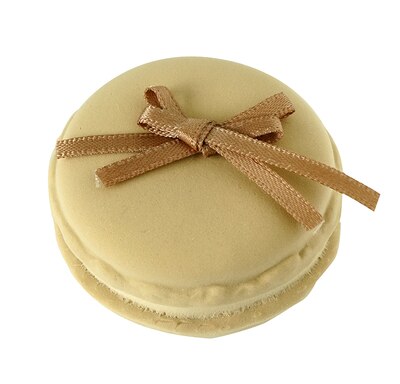Simulation macaron kage sød pige hjerte dessert rekvisitter sløjfe macaron børneværelse bløde møbler romantisk bryllup decort yuyu: Khaki
