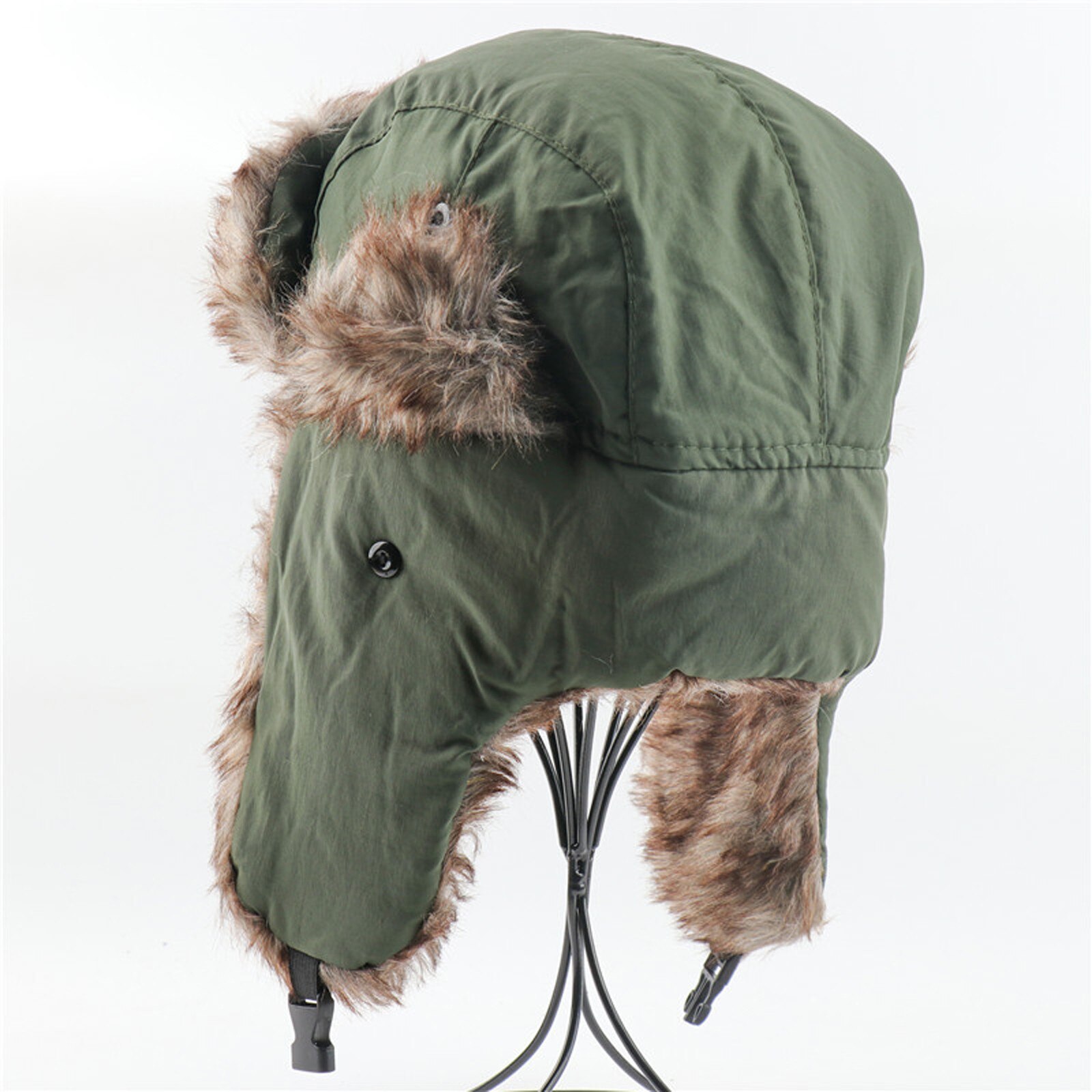 Brand Adults Unisex Trapper Bomber Winter Warm Russian Trooper Ear Winter Cold Ski Hat Men Women Cap Bomber Hats