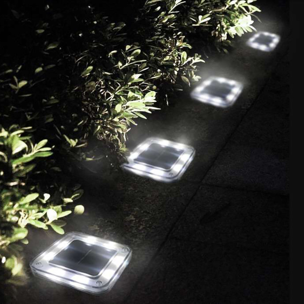 Huis Tuin Gazon Lamp Licht Solar Outdoor Path Light Spot Lamp Yard Tuin Gazon Landschap Waterdichte 8 LED W