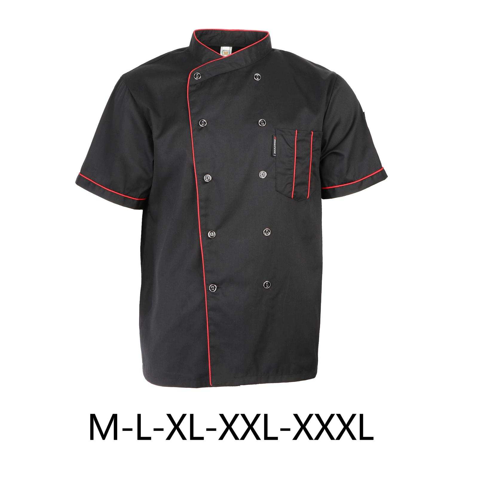 Chef Jacket Head Chef Uniform Restaurant Hotel Kitchen Cooking Clothes Catering Foodservice Chef Shirt Apron Hat