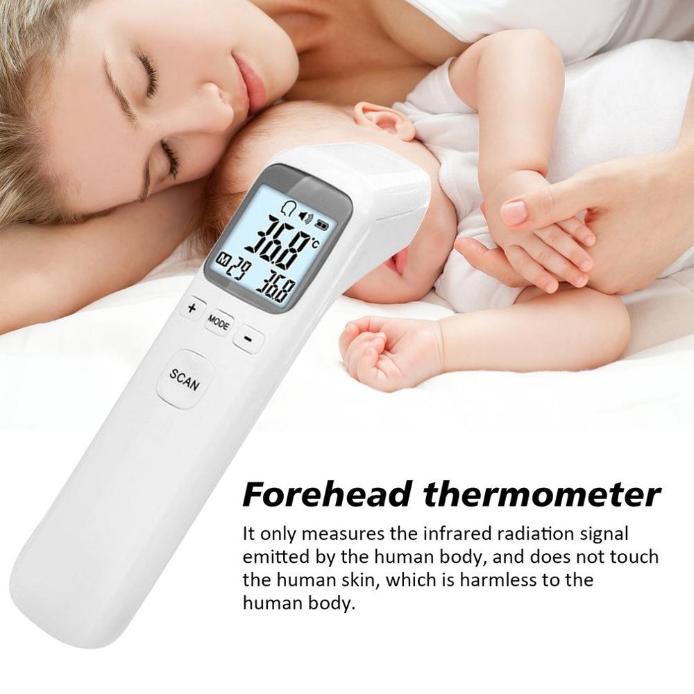 Thermomètre portatif sans Contact | Mesure de la température à infrarouge portatif, thermomètre sur pied Type sans Contact de haute précision thermomètre Portable