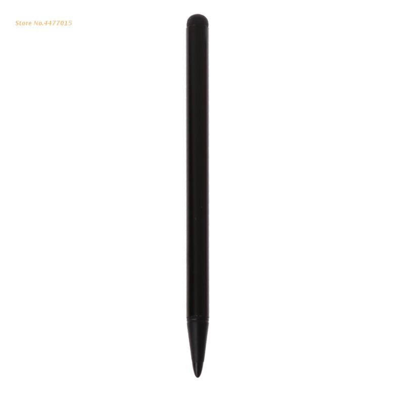 Capacitive Resistive Touch Screen Stylus Pen For Mobile Phone Tablet PC Pocket: Black