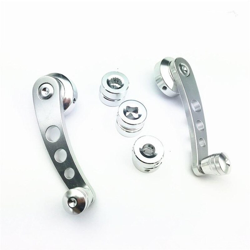 Billet Aluminum Car Truck Manual Window Glass Door Crank Handle Winder Universal Blue / red / silver / black: Silver