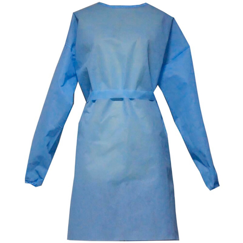 Unisex engangs isolationskjole non-woven beskyttelsestøj støvtæt beskyttende overalls: 2