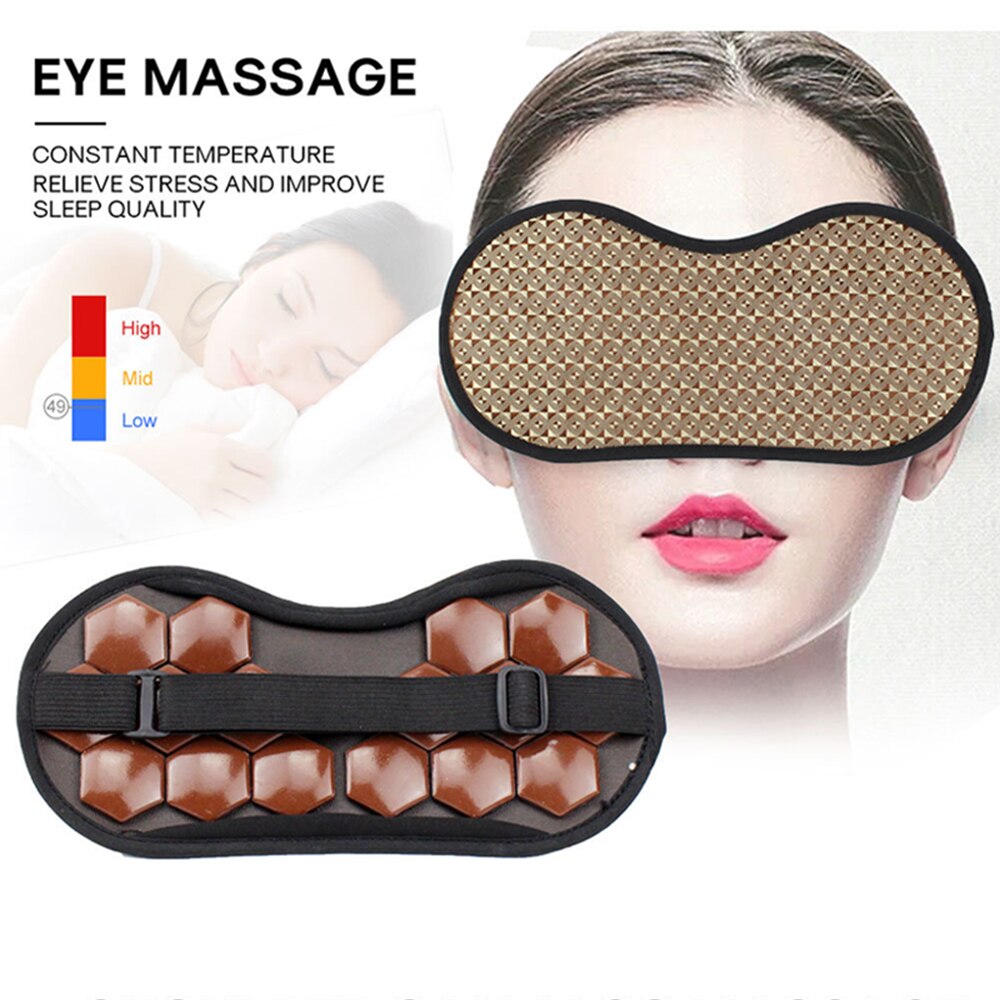 Jade Blackout Eye Masks Cold Compress Face Travel Lunch Break Sunglasses Shading Eye Patch Prevent Insomnia Eye Protection Cover