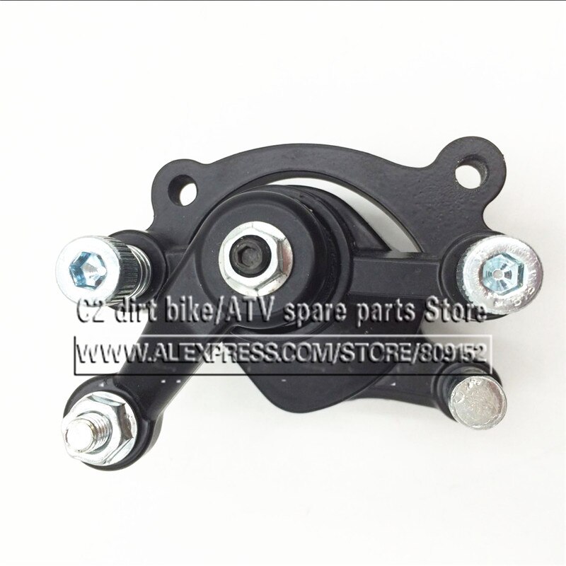 Remschijf Remklauw Voor 47cc 49cc Pocket Mini Bike Motorcycle Motocross Kid Baby Crosser Achterrem voor Elektrische Sccoter: Black Front