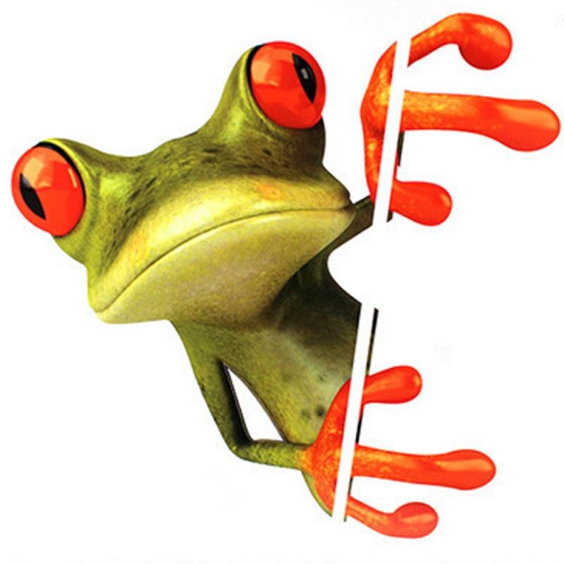 Universal 3D Car Stereo Frog Sticker Funny Cute Green Decal For Car-styling Automobile Window Decoration Accessorie Car Interior: Silver
