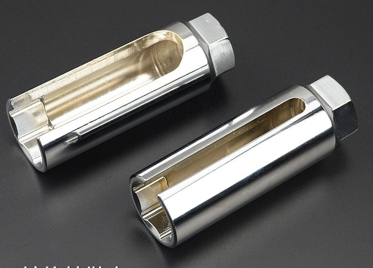 22mm 1/2" Drive Lambda Oxygen Sensor Removal Socket Wrench Tool + Hole Window Wire 18mm