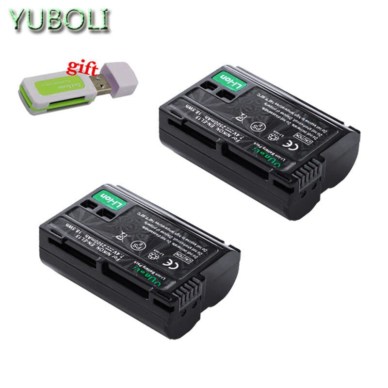 Bateria en  el15 el15a en -el15a enel 15 en-el15 batteri för nikon  d500 d600 d610 d750 d7000 d7100 d7200 d800 d800e d810 d810a & 1 v1