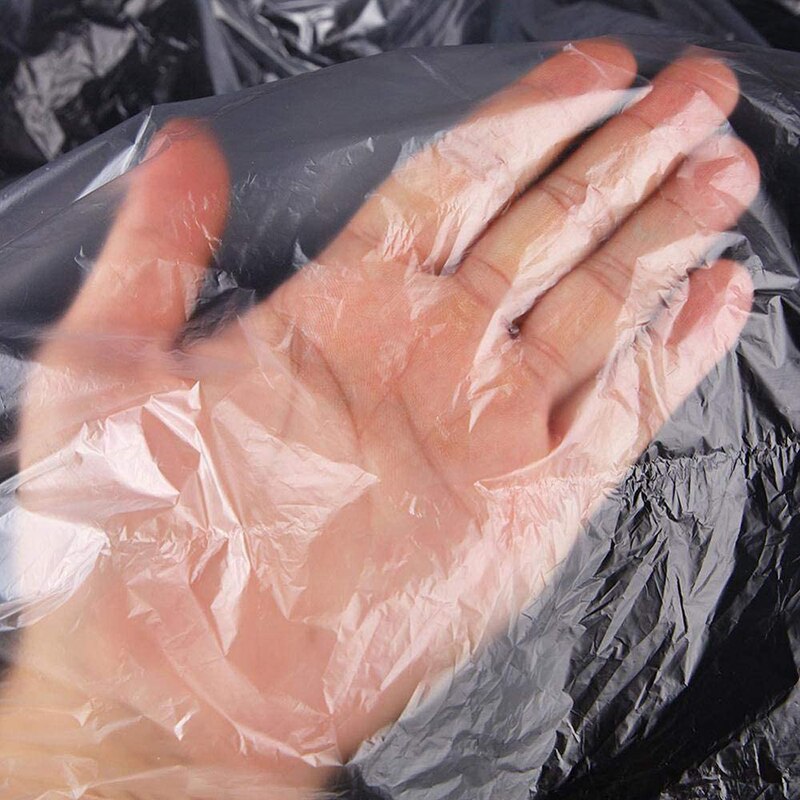 Tablier de coiffure jetable, 100 pièces, bavoir Transparent et lavable, Cape imperméable pour Salon de coiffure à domicile