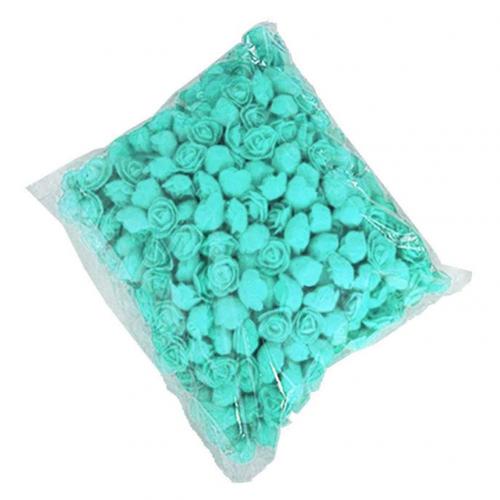 Foam Roses 500pcs Artificial Foam Flower Heads DIY 20cm Teddy Bear Mold PE Rose Bear Accessories Decor Valentine's: Mint Green