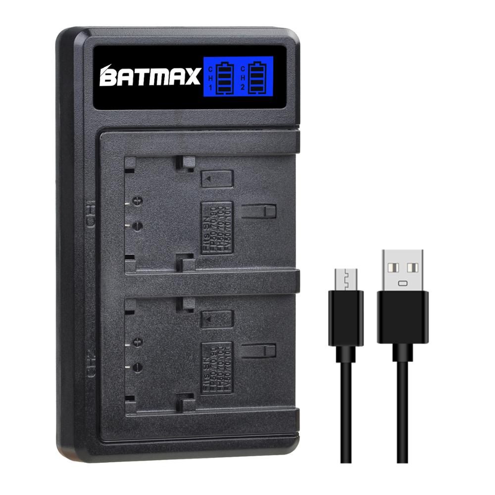 Bateria fp50 npfp50 2 peças-carregador lcd para sony: Charger