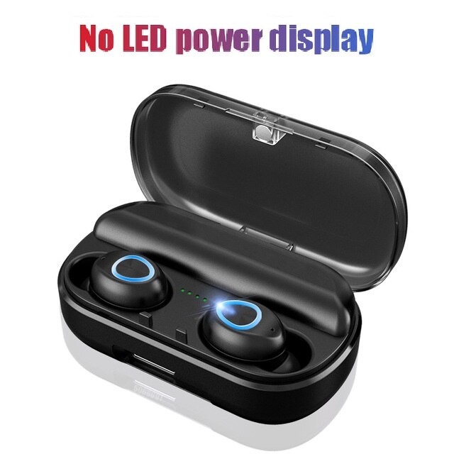 V10 TWS Earphones Cordless ecouteur Bluetooth 5.0 Noise Isolating True Wireless Earbuds LED Display Earpiece 1200 mAh: Default Title