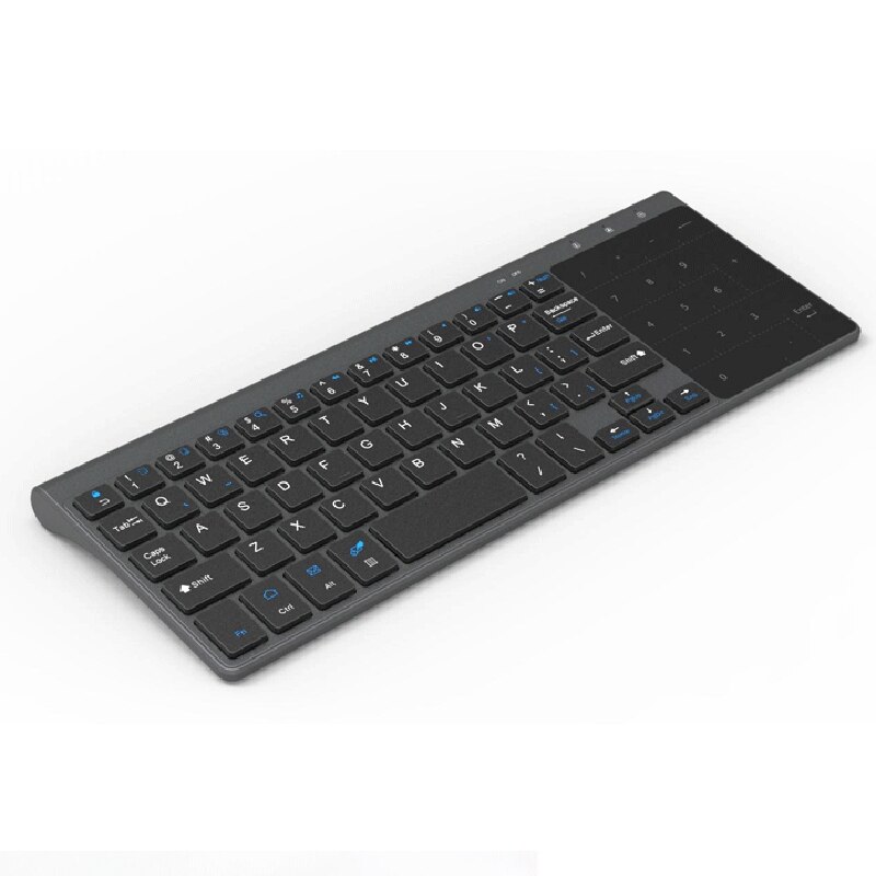 Mini Wireless Keyboard with Presspad Numpad 59 Keys for Windows PC Laptop Smart TV Android Box